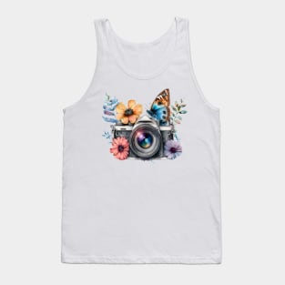 Spring Floral Camera Tank Top